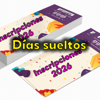 Inscripción "Días sueltos" Ferias 2026
